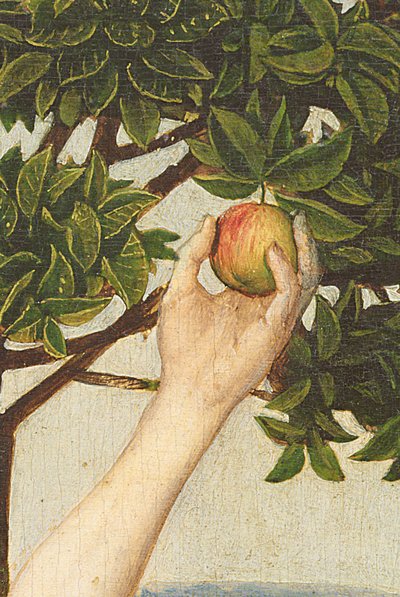The Fall (detail) by Hugo van der Goes